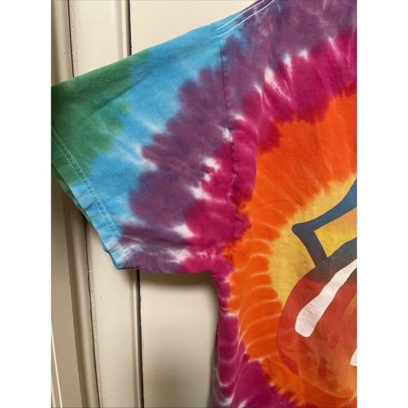 Vintage Rolling Stones Tie Dye Rock Band Concert Tour T Shirt 2002/03 Large L - Picture 3 of 10